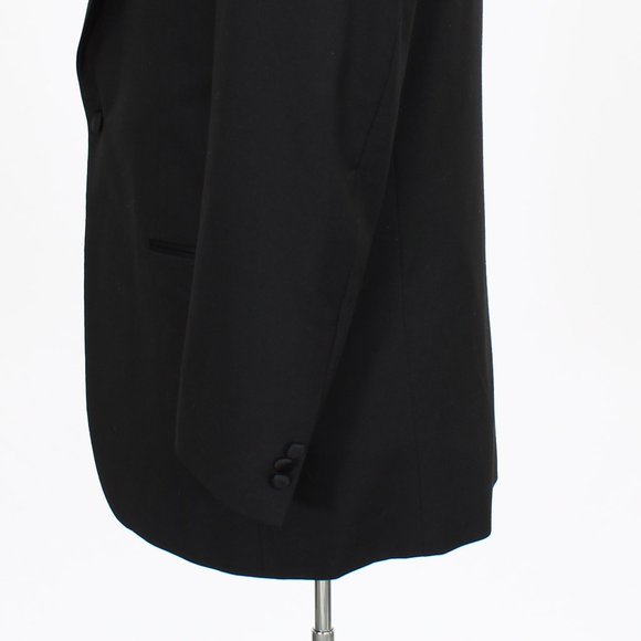 Neil Allyn 40L Black Solid 1-Button Tuxedo Jacket Blazer V136 - Picture 6 of 11
